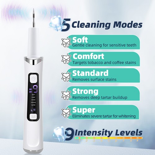 Ultrasonic tooth cleaning kit - tooth,
