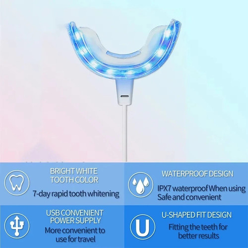 Led teeth whitening kit - 3-in-1,